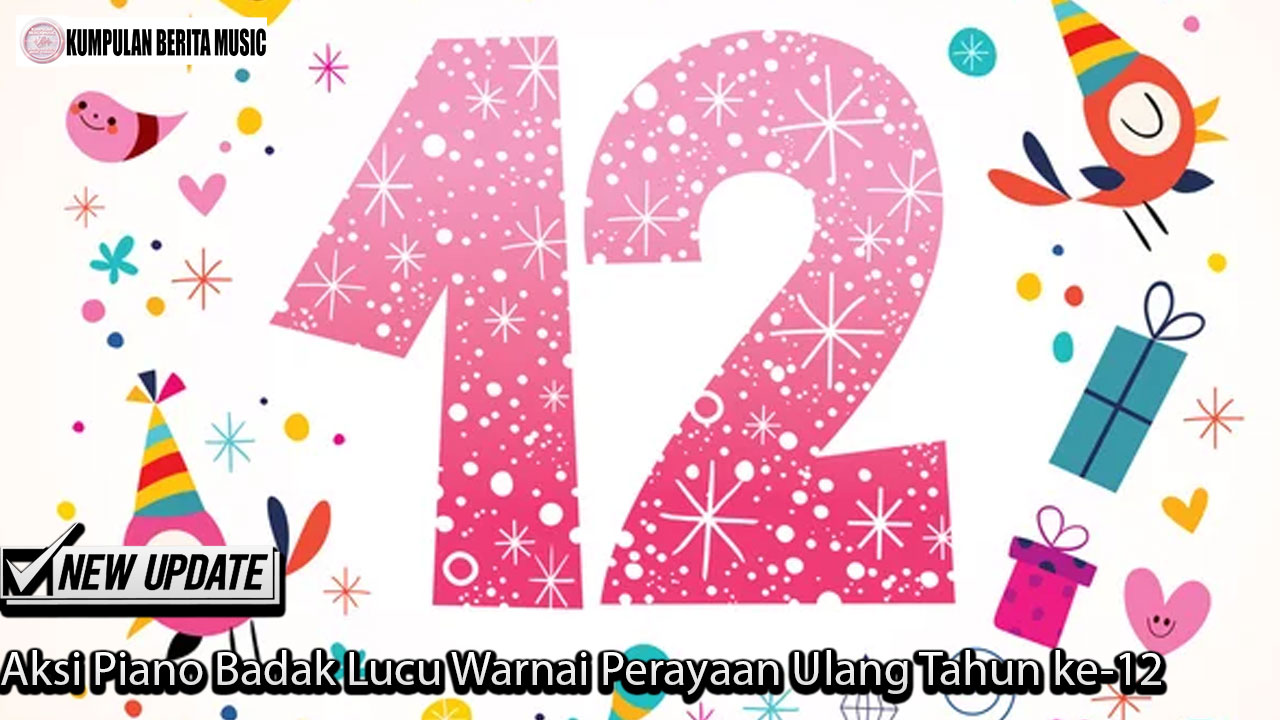 Aksi Piano Badak Lucu Warnai Perayaan Ulang Tahun ke-12