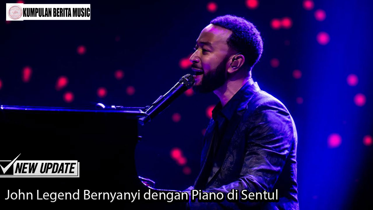 John Legend Bernyanyi dengan Piano di Sentul