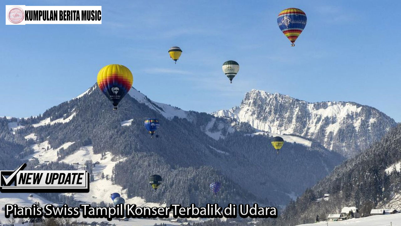 Pianis Swiss Tampil Konser Terbalik di Udara